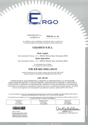 UNI EN ISO 9001:2008